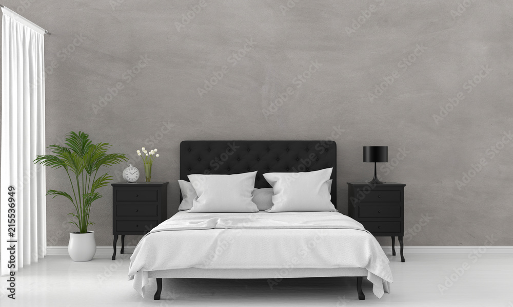 Bedroom Interior 3d Rendering Foto Poster Wandbilder Bei