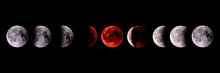 Time Lapse Of Lunar Eclipse 2018 Blood Moon