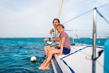 Poster - Family on board of sailing yacht