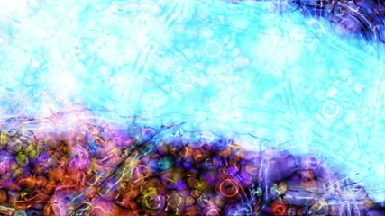 Canvas Print - abstract organic forms undulate ripple and flow (loop).
