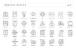 © lessnik - Graphic design. Set of pixel-perfect icons. Thin line style. Variety of unique and creative visual metaphors suitable for wide range of uses. .