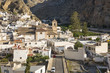 a view over Alboloduy town at Sunrise, Almeria, Andalusia, Spain