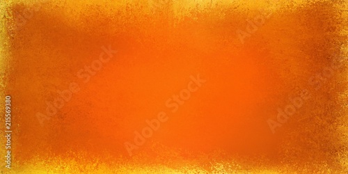 Dekoracja na wymiar  pomaranczowy-jesienny-wzor-tla-ze-zlota-tekstura-granicy-grunge-i-starym-blyszczacym-metalem