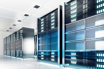 Aufkleber - Clean server room background