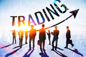 Poster - Trade, meeting and trading concept