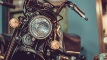 Vintage Headlight Motorcycle