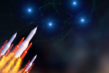 Aufkleber - Startup and connection concept