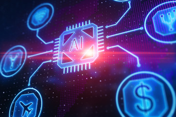 Poster - Artificial intelligence and finance concept