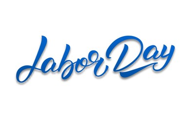 Wall Mural - Labor Day. Lettering label for USA Labor Day celebration. Happy Labor Day