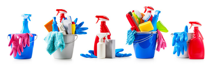 cleaning buckets set