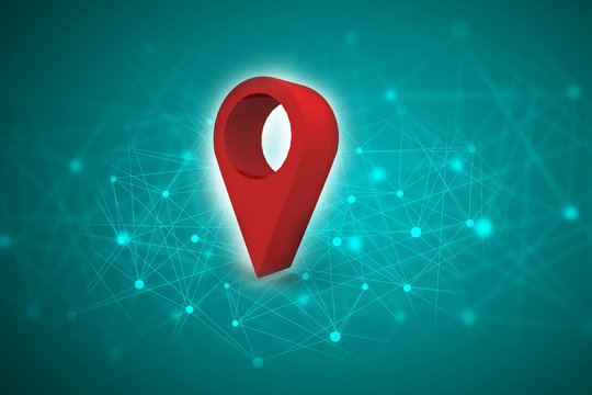 3d  rendering travel and navigation planning, concept