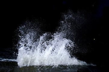 Splashing wave on the Black sea.