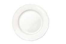 White Plate, Overhead View, Isolated With Clipping Path