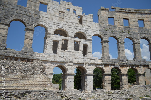 Fotografia Amfiteatr rzymski w Puli, Istria, Chorwacja