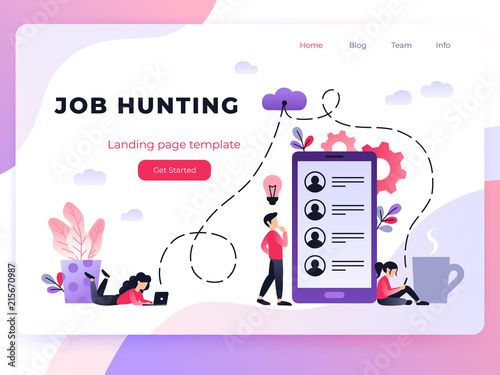 Fotografía Human Resources, Recruitment Concept for web page, banner, presentation, social media, documents