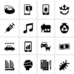 Sticker - Set of 16 app filled icons