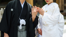Japanese Couple Show Wedding Ring