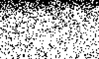 Aufkleber - Abstract pixel gradient background. Falling pixels. Geometric mosaic background. Vector Illustration.