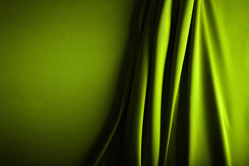 Wall Mural - green satin