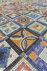 Aufkleber - Art Design. The mosaic on the wall surface