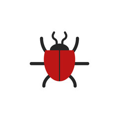 Poster - beetle icon. Element of cyber security icon for mobile concept and web apps. Colored beetle icon can be used for web and mobile