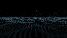 Digital Wave Particle For Head Up Display Background.Digital Abstract Background...desktop Screen Display.