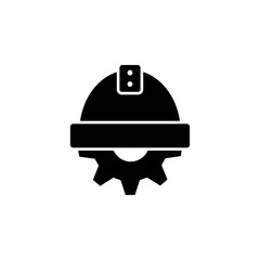 Poster - helmet and mechanism icon. Element of engineering icon. Premium quality graphic design icon. Signs and symbols collection icon for websites, web design, mobile app