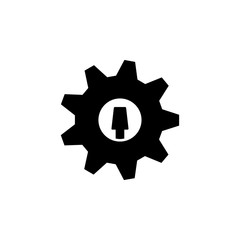 Poster - gear icon. Element of engineering icon. Premium quality graphic design icon. Signs and symbols collection icon for websites, web design, mobile app