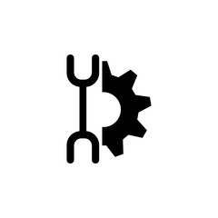 Poster - key and mechanism icon. Element of engineering icon. Premium quality graphic design icon. Signs and symbols collection icon for websites, web design, mobile app