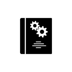 Poster - mechanism book icon. Element of engineering icon. Premium quality graphic design icon. Signs and symbols collection icon for websites, web design, mobile app