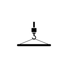Poster - crane and cargo icon. Element of engineering icon. Premium quality graphic design icon. Signs and symbols collection icon for websites, web design, mobile app