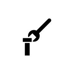 Poster - spanner and bolt icon. Element of engineering icon. Premium quality graphic design icon. Signs and symbols collection icon for websites, web design, mobile app