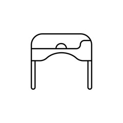 Poster - virtual reality glasses icon. Element of virtual reality for mobile concept and web apps illustration. Thin line icon for website design and development, app development