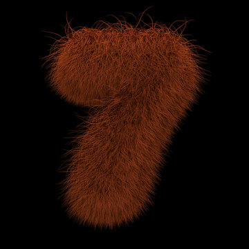 3D Rendering Creative Illustration Ginger Orangutan Furry Number 7