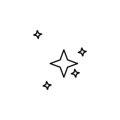 Poster - stars icon. Element of space for mobile concept and web apps illustration. Thin line icon for website design and development, app development