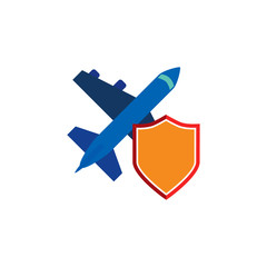 Sticker - Travel Insurance Logo Icon Design