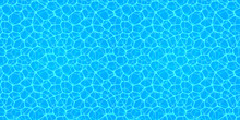 Swimming Pool Seamless Texture. Water Surface Background.repeated Pattern. Summer Wallpaper. Abstract Vector Backdrop. Watery Background. Sea, Ocean Aquatic Center, Summer , Travel, Vacation Designs.