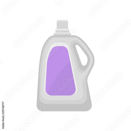 Fotografie, Obraz Plastic bottle for liquid laundry detergent, household cleaning chemical product