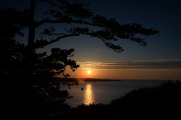 Poster - Abend bei Perros-Guirec, Bretagne