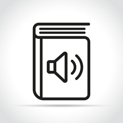 Canvas Print - Vector audio book icon design