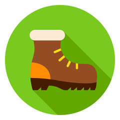 Sticker - Hiking Shoe Circle Icon