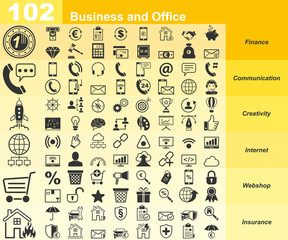 Wall Mural - Business and Office - 102 Iconset (Part 1)