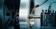 © NDABCREATIVITY - machine tool in metal factory with drilling cnc machines