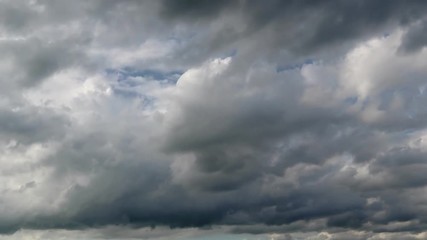 Wall Mural - dramatic panorama atmosphere of storm clouds time lapse footage video clip.