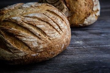 tasty whole homemade round white wheat bread