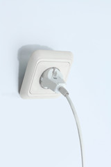 plug into an electrical outlet.isolated on a white background.