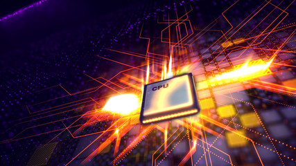 Poster - Micro CPU generates plasma spots