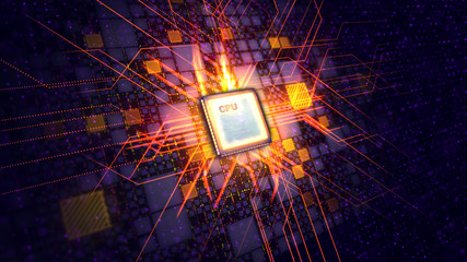 Poster - tablet cpu makes sparkling plasma curves