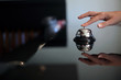 © Marija Strajnic/Stocksy - Desk call bell reflection