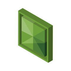 Wall Mural - sqaure isometric right top view 3D icon